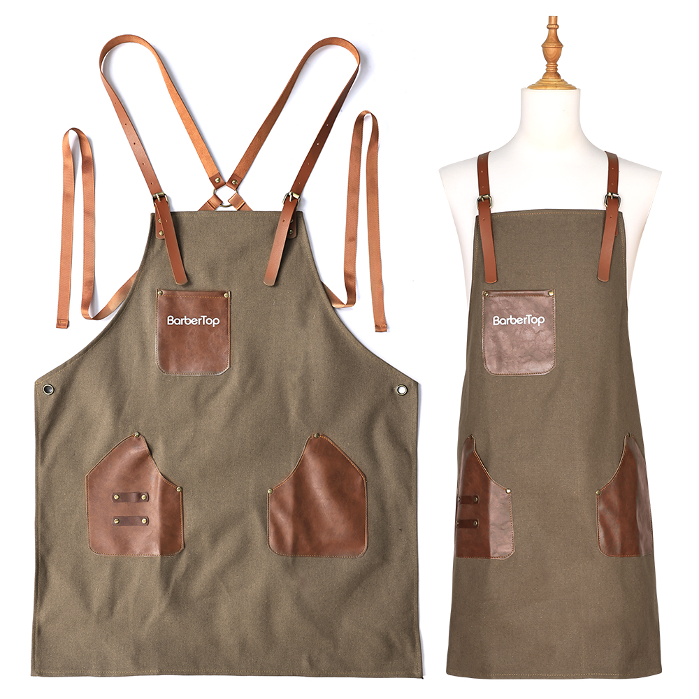 Custom Barber Leather Apron